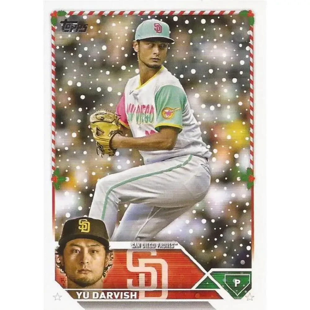 2023 Topps Holiday Yu Darvish H66 San Diego Padres
